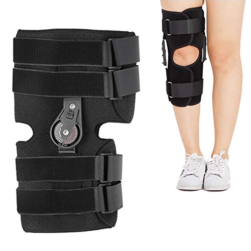 Soporte de Rodilla, Soporte Ajustable del tendón rotuliano de la Rodilla, articulación de la Rodilla para Lesiones de ligamentos, Protector de Rodilla para osteoartritis(L)