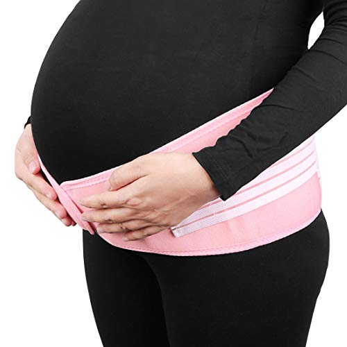 SOURCING MAP sourcingmap Apoyar la correa de la cintura abdominal vientre Barriga corsé ortopédico para la maternidad anteparto Rosa talla única