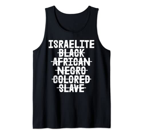 Soy un israelita hebreo 12 tribus de Israel Yah Camiseta sin Mangas