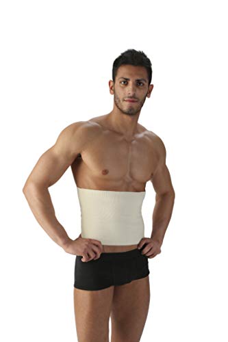 SPIKENERGY Banda Lumbar Elástica Postural Altura 24CM - Electromagnetoterapia Ideal para Corregir la Postura Contra el Dolor la Fatiga Muscular y los Traumatismos - Dispositivo Médico (M, Cuerda)