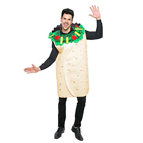 Spooktacular Creations Traje Burrito Hombres Adultos Deluxe Set para Halloween Party up Vestido (x-Large) Blanca