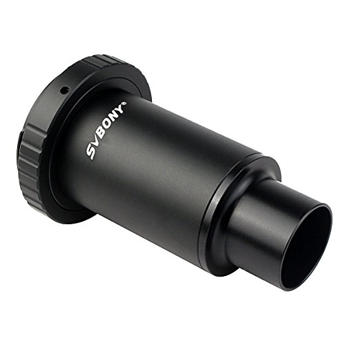 Svbony Adaptador T2 1.25" Adaptador Camara Telescopio Tubo Extensión Anillo T Compatible con Canon EOS & Rebel SLR y DSLR