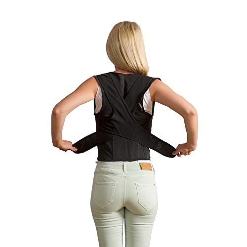 Swedish Posture - Chaleco para corrección postural Negro Negro Talla:Medium