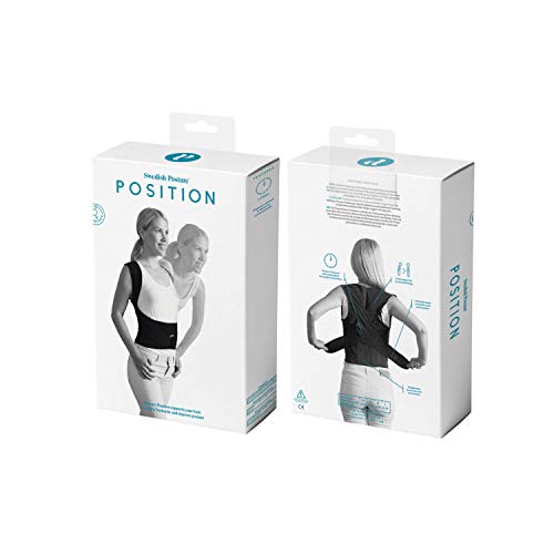 Swedish Posture - Chaleco para corrección postural Negro Negro Talla:Medium