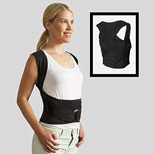 Swedish Posture - Chaleco para corrección postural Negro Negro Talla:Medium