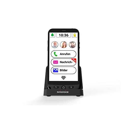 swissvoice Smartphone G50 para Senior, Negro