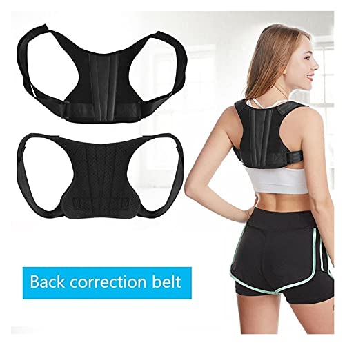 SXLYKJ XCBHJXD - Corsé ortopédico para mujer, niña, corrector de postura invisible, para ortesis, cintura ortopédica, soporte para el hombro, vendaje para cinturón (color: negro)