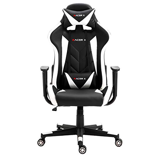 T-LoVendo Silla Gaming Oficina Racing Sillon Gamer Racer X Profesional Videojuegos PC, Universal