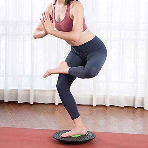 Tabla de Equilibrio Profesional,Plataforma de Equilibrio de Fitness,Disco oscilante para Entrenamiento de Estabilidad y rehabilitación de Ejercicio físico, Yoga Ejercicios en casa (Verde)