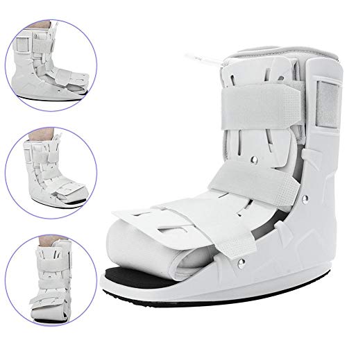 Taidda ortodoncia, Walker Brace Foam Neumático Walking Boot Correa de Tobillo Soporte Ortesis de pie Férula Plantar Brace para Restaurar pies M 38-42