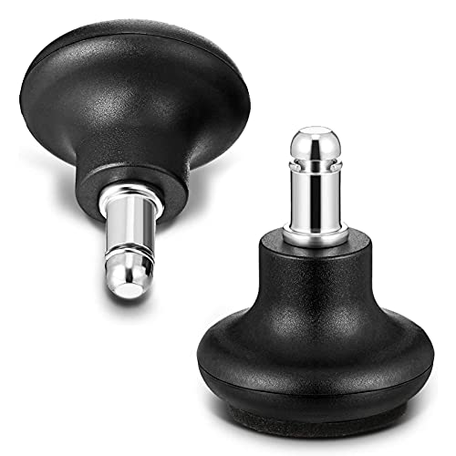 Tapón Deslizante Silla Oficina De Repuesto, Tapón Rueda Para Muebles Oficina Con Almohadillas Fieltro Resistentes Al Desgaste Separadas, 5 Piezas, Color Negro