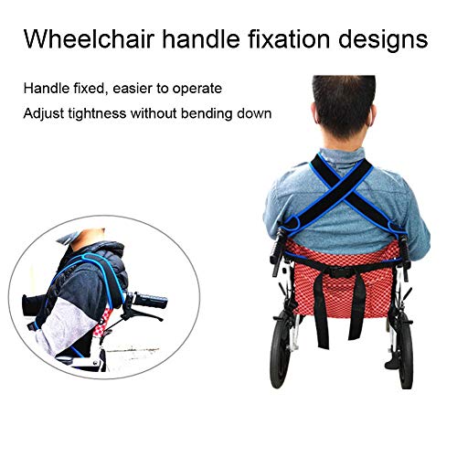 TARSHYRY CinturóN para Silla de Ruedas, CinturóN de FijacióN para Silla de Ruedas CinturóN Transpirable EláStico Antideslizante para Ancianos CinturóN de SujecióN Abdominal