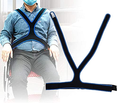 TARSHYRY CinturóN para Silla de Ruedas, CinturóN de FijacióN para Silla de Ruedas CinturóN Transpirable EláStico Antideslizante para Ancianos CinturóN de SujecióN Abdominal