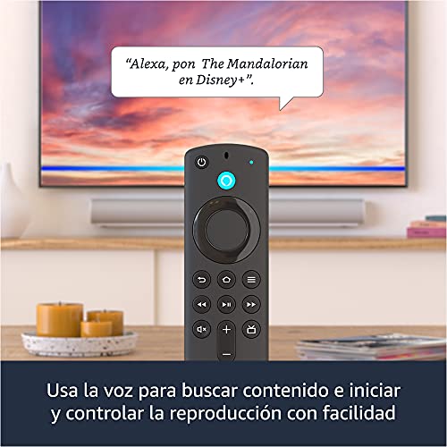 Te presentamos el Fire TV Stick 4K Max con Wi-Fi 6 y mando por voz Alexa (incluye controles para el televisor)