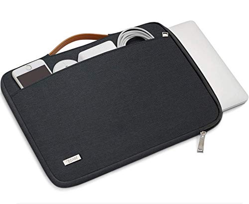 TECOOL Funda para 2020 2019 MacBook Air 13 13.3 Pulgadas A2337 M1/A2179/A1932, Plástico Fundas Duras & Funda Blandas & Cubierta del Teclado & Adaptador USB para Mac Air con Touch ID - Claro & Negro