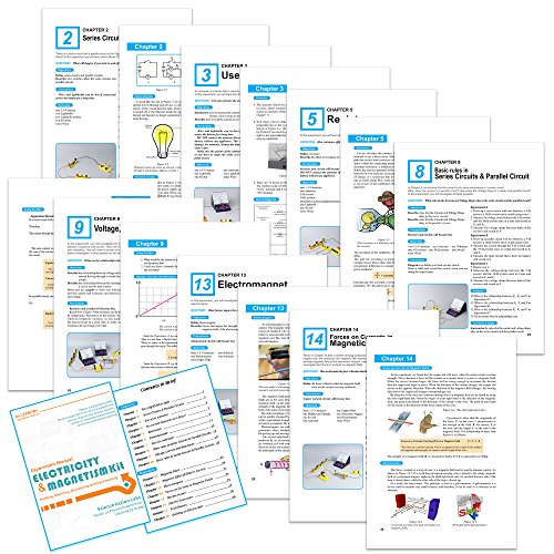Teenii CTIM Laboratorio de Física Kit de Aprendizaje Básico de Circuitos Experimento de Electricidad y Magnetismo para niños Alumnos de Secundaria y Bachillerato Electromagnetismo