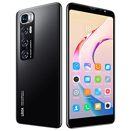 Teléfono Móvil Libres 3G, Android Smartphone Libre, 5.5" Display, 1GB + 4GB, Cámara 5MP, Batería 2800mAh, Dual SIM Dual Camera Moviles Baratos y Buenos (2*SIM+1*SD) (M10-Black)