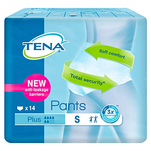 TENA PANTS PLUS PEQ/MED 14 UN