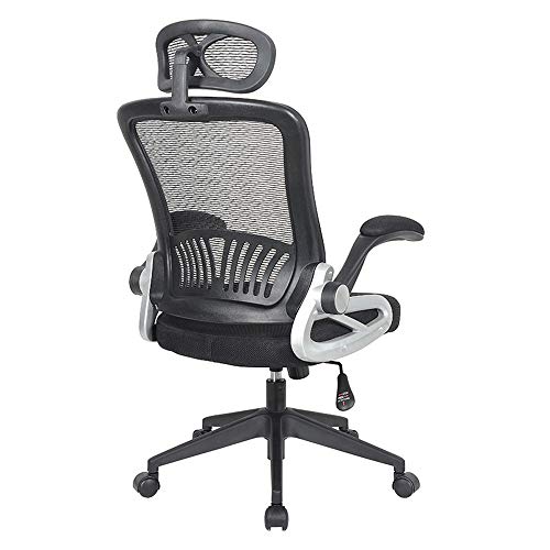 TLV TLV-MYX-801-1 Silla de Oficina Giratoria Escritorio con Reposacabezas Sillon Ruedas Despacho