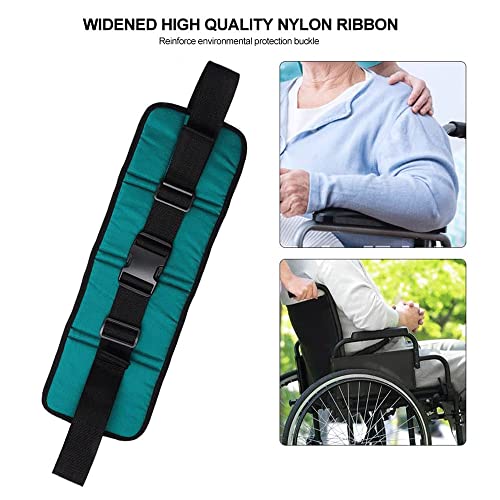 Tmaody Cinturon para Silla de Ruedas， Cinturón Abdominal de Seguridad Confort para Silla de Ruedas o Silla Geriátrica - Alta Protección Anti- Caídas， Talla Universal Ajustable (Color : Green)