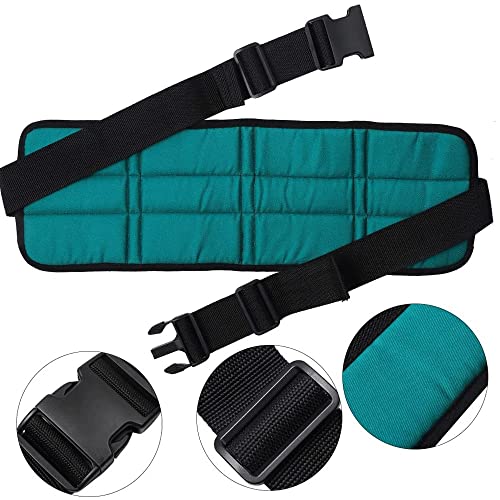 Tmaody Cinturon para Silla de Ruedas， Cinturón Abdominal de Seguridad Confort para Silla de Ruedas o Silla Geriátrica - Alta Protección Anti- Caídas， Talla Universal Ajustable (Color : Green)