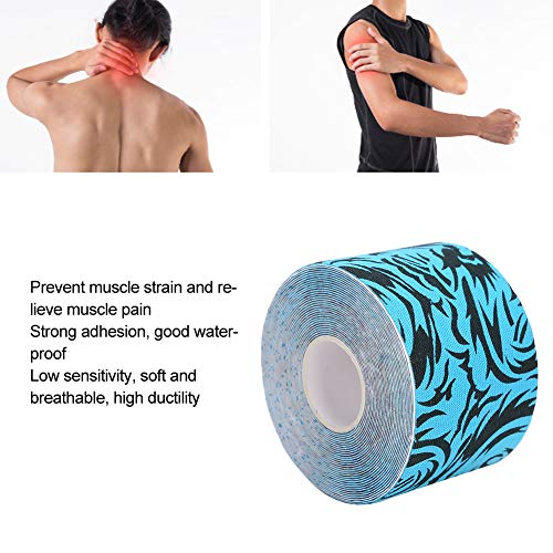 TMISHION Venda Adhesiva elástica, Cinta Deportiva de kinesiología Cinta de kinesiología Tela médica Parche Muscular Impermeable Cinta Deportiva para Dolor Muscular Soporte Muscular(03)