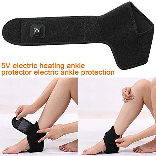 Tobillera Ortopedica Para Esguince,Tobillera Con Calor,Tobillera Estabilizadora Protector,Tobilleras Deportivas,Tobillera Compresion Ajustable Con Línea De Alimentación USB,Para Artritis,Tendinitis