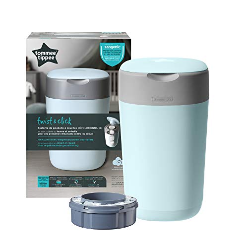 Tommee Tippee Sangenic Sistema avanzado para desechar pañales Twist & Click, Azul