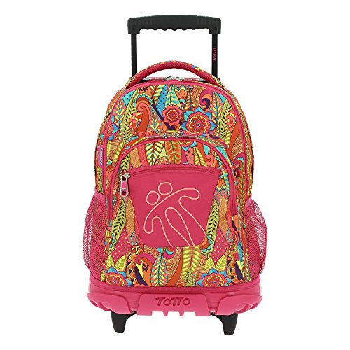 TOTTO Mochilas Escolares con Ruedas, Mochilas Grandes Infantiles Estampados - Mochilas