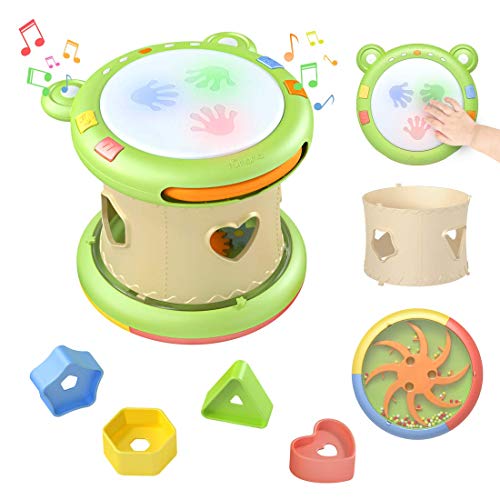 Tumama Juguetes Musicales para Bebes,Bebes Instrumentos Musicales Tambores Electronica para niños,niños Juguetes sensoriales Cajas de música Juguetes para Bebés