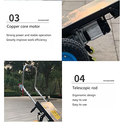 TYX Carro Sube Escaleras Plegable, Carro De Saco Eléctrico Carro para Subir Escaleras Resistente con Batería, Carretilla De Mano para Subir Y Bajar Escaleras