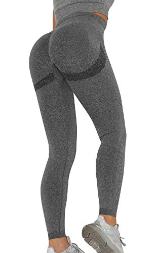 UMIPUBO Mujer Mallas Pantalones Deportivos Push up Yoga Leggings de Cintura Alta Pantalones Deporte para Fitness Running Elásticos y Transpirables