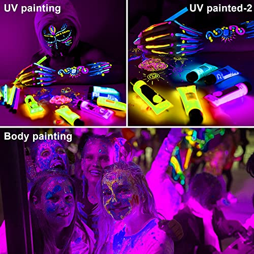 UV LED Luz Negra,Indmird 10W Black light Foco Luz,IP66 Impermeable AC85 - 265V 395-400nm Luces Negra Para acuarios, fiesta, pintura fluorescente, fotografía, graffiti, resplandor.