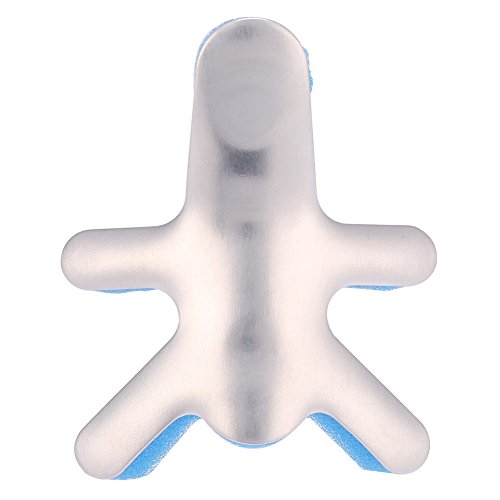 Uxsiya Frog Type Finger Splint Soporte de Aluminio maleable con Acolchado de Espuma para el Dedo Roto Finger Knuckle Support Brace para enderezar el Dedo de mazo doblado Bloqueado(M)