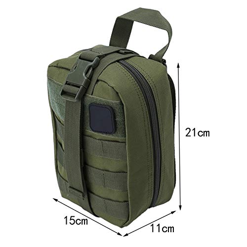 Vbest life Bolsa de Primeros Auxilios para Escalada al Aire Libre, Bolsa de Primeros Auxilios de Emergencia para Deportes al Aire Libre para Equipos de Actividades al Aire Libre(Verde)