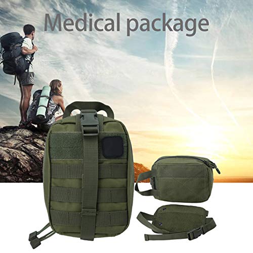 Vbest life Bolsa de Primeros Auxilios para Escalada al Aire Libre, Bolsa de Primeros Auxilios de Emergencia para Deportes al Aire Libre para Equipos de Actividades al Aire Libre(Verde)