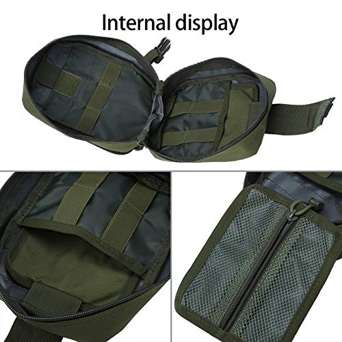 Vbest life Bolsa de Primeros Auxilios para Escalada al Aire Libre, Bolsa de Primeros Auxilios de Emergencia para Deportes al Aire Libre para Equipos de Actividades al Aire Libre(Verde)