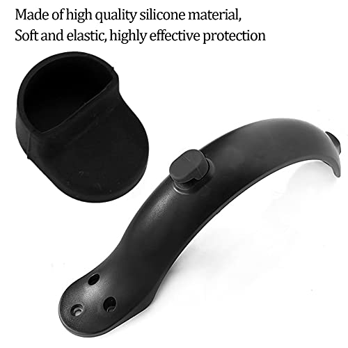 Veloraa Tapa De Hebilla De Manga De Gancho De Guardabarros Trasero, Funda De Silicona De Gancho De Guardabarros Elástico para Scooter Eléctrico M365 para Scooter Eléctrico Profesional(Negro)