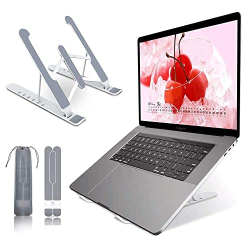 VersionTECH. Soporte Portátil Mesa 6 Ángulos Ajustables, Plástico ABS+silicona+aleación de aluminio, Soporte Ventilado Plegable, Laptop Stand, Ligero Soporte Mesa para Macbook DELL XPS, HP, PC 10-15.6