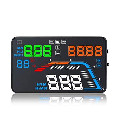 VIGORFLYRUN PARTS LTD 5.5 '' Q700 OBDII Puerto Head Up Display Coche Diagnóstico de Datos Diagnóstico Digita Velocímetro Parabrisas sobre Velocidad Alarma de Voltaje