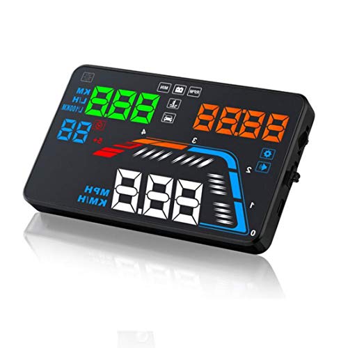 VIGORFLYRUN PARTS LTD 5.5 '' Q700 OBDII Puerto Head Up Display Coche Diagnóstico de Datos Diagnóstico Digita Velocímetro Parabrisas sobre Velocidad Alarma de Voltaje