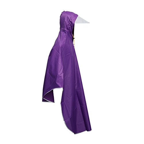 VORCOOL - Poncho de lluvia con capucha para mujer, hombre, ciclismo, color morado