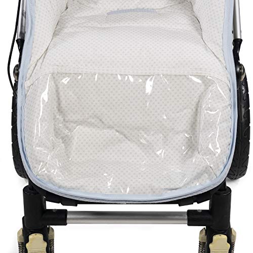 Walking Mum Saco Silla de Paseo Baby Nature Ocean Verano (Bn), Funda para Silla de Paseo, Uso Universal y Compatible con la Mayoría de los Carros y Portabebés, Color Azul Ocean