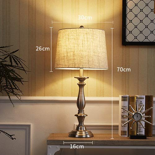 WangchngqingTD Flexo Led Escritorio, Lámpara de Noche Oxford Luxury Light, Pantalla de Tela, lámpara de Mesa Grande, Escritorio de Oficina, lámpara y Pantalla de Mesa Tradicional/clásica, lámparas d