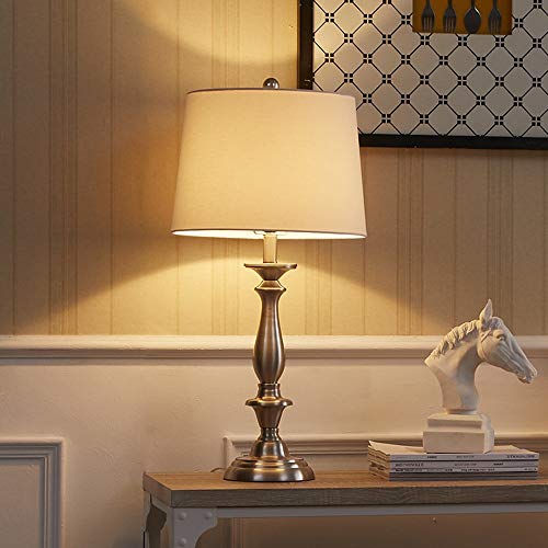 WangchngqingTD Flexo Led Escritorio, Lámpara de Noche Oxford Luxury Light, Pantalla de Tela, lámpara de Mesa Grande, Escritorio de Oficina, lámpara y Pantalla de Mesa Tradicional/clásica, lámparas d