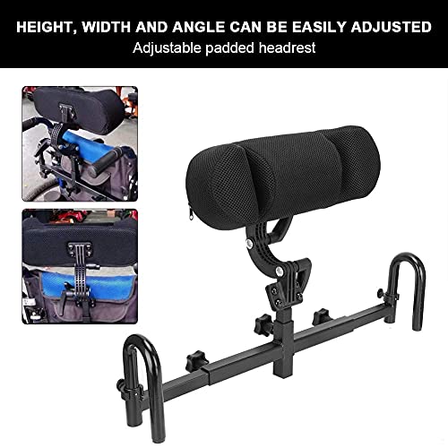 WANGXNCase Soporte para La Cabeza del Reposacabezas De La Silla De Ruedas Cómodo Asiento Almohada De Cojín Trasero,Acolchado Ajustable para Adultos Accesorios De Silla De Ruedas Universales