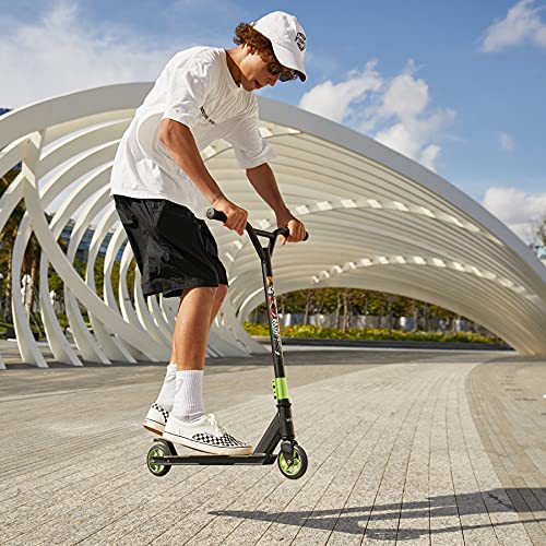 WeSkate Scooter Freestyle Niños y Adultos Patinete Freestyle Giratorio de 360 Grados con Plataforma Antideslizante 85cm 7 Años o más