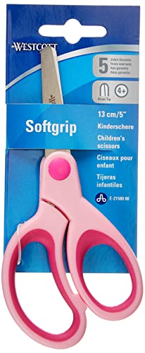 Westcott - Tijeras infantiles para diestros, Rosa (E-21580 00)