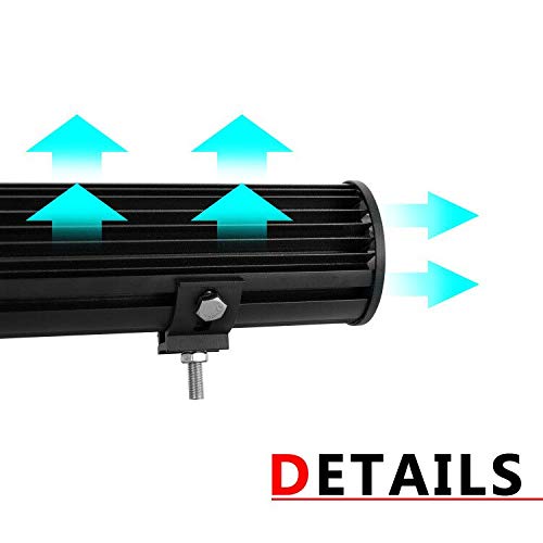 Willpower Barra Led 4x4 23'' 59cm 324W Barra de Luz Led con Arnés de Cableado Fila Triple Faro Led Focos Led 12V 24V Barras Led Trabajo para Coche Tractor SUV ATV UTV Camion Barco Todoterreno