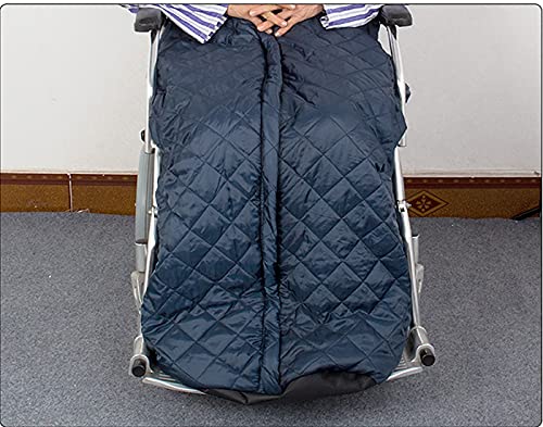 Winter Manta de Protección para Silla de Ruedas, protección Impermeable a Prueba de Viento, Forrada con Forro Polar, acogedora Funda para piernas Apta para sillas de Ruedas manuales y eléctricas